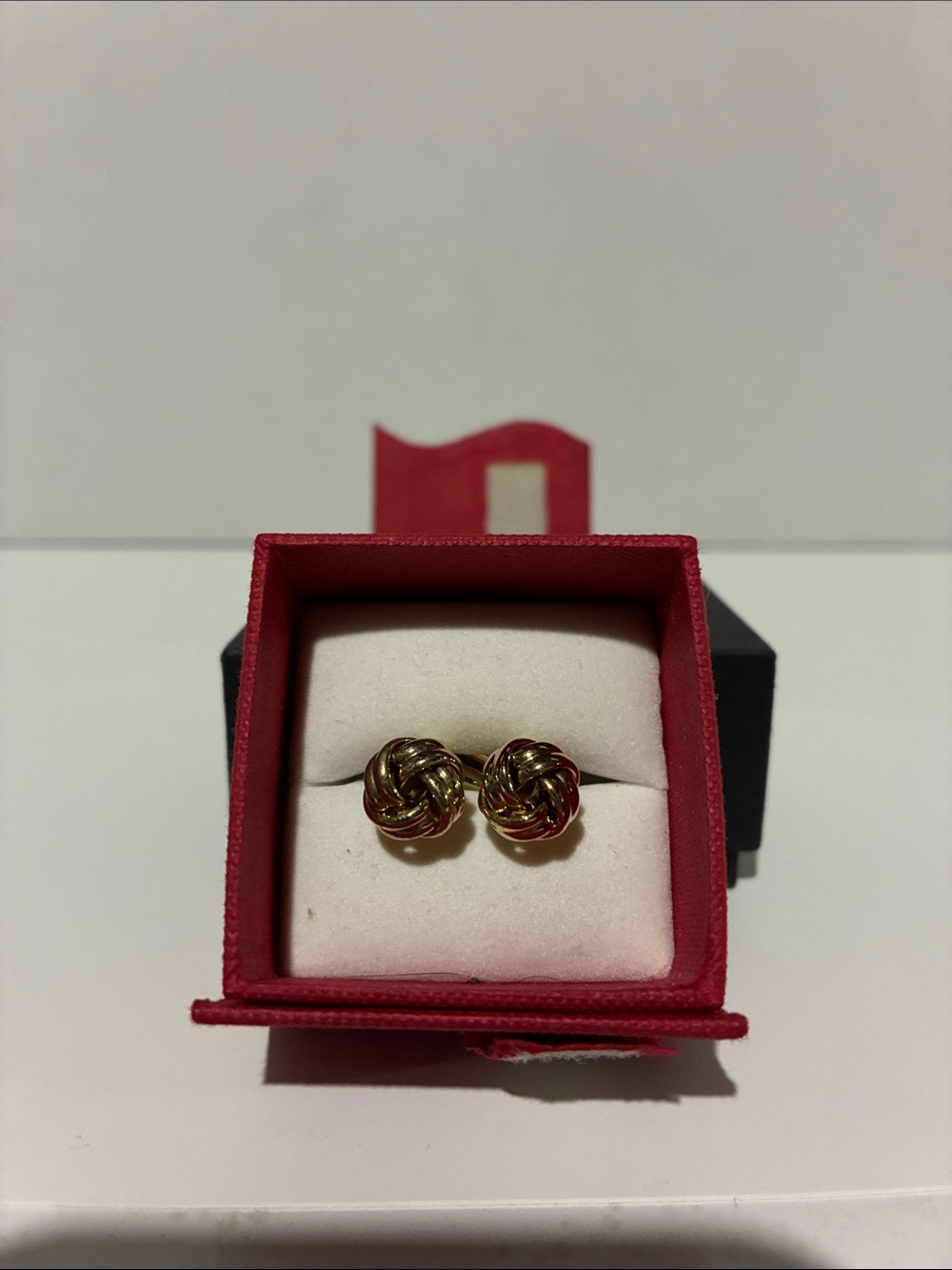 Gold Knot Cuff Links — Men’s Classic Knot Design